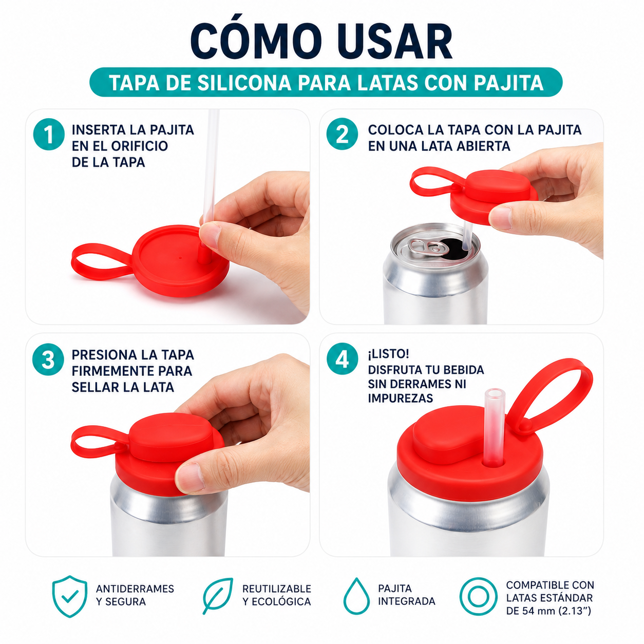CanCap™ – Tapa de Silicona para Latas Universal